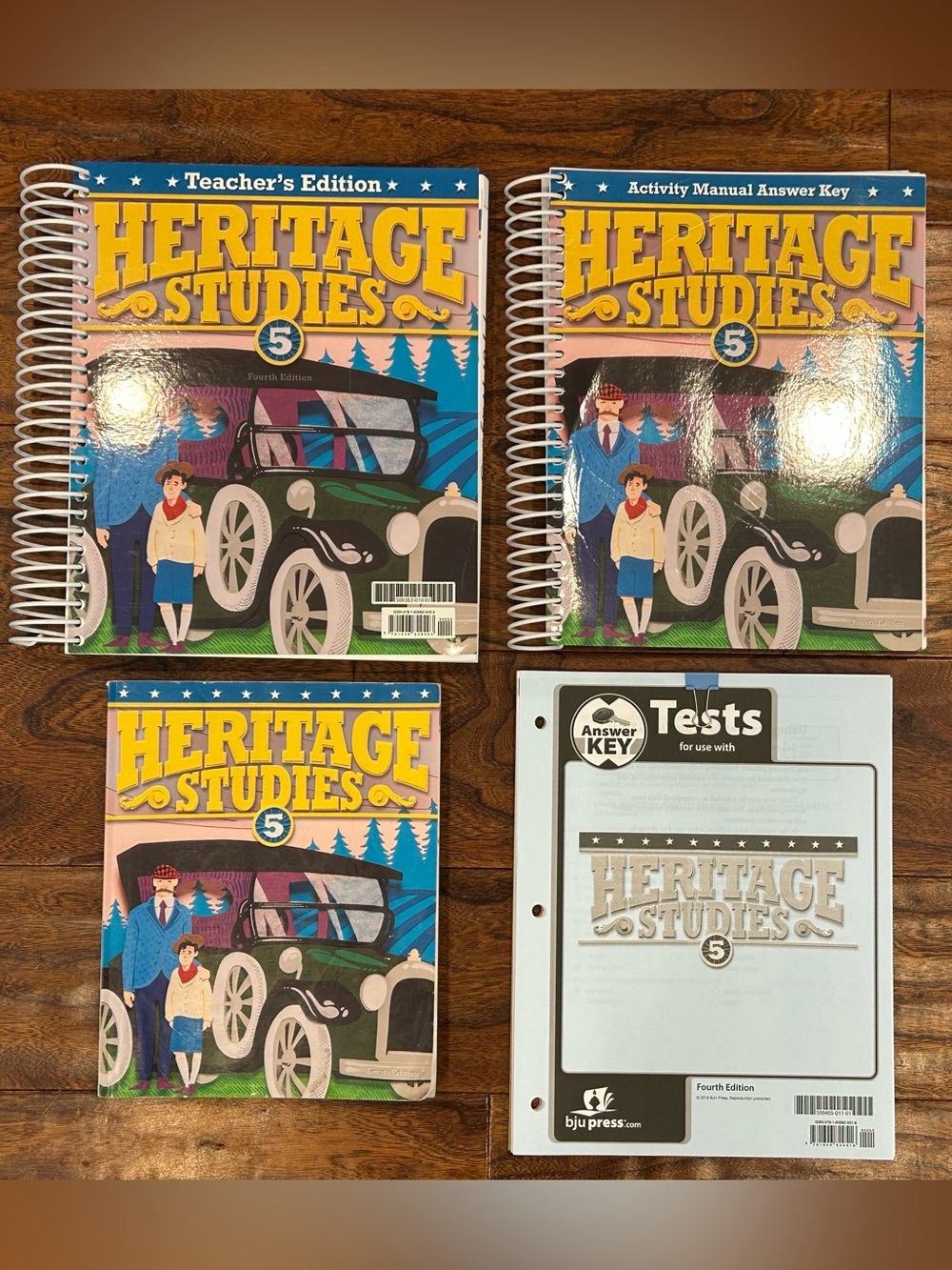 (4) BJU Press Heritage Studies 5 Textbook, Teacher Edition, Activity Answer Key